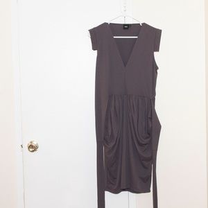 ASOS Gray Tulip Wrap Dress